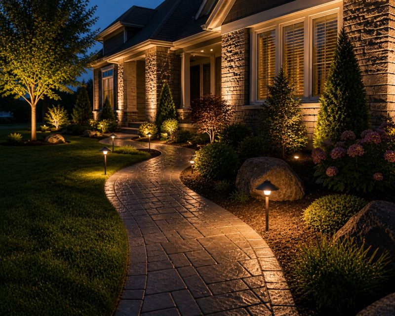 Courtyard Light Installation in Honolulu, HI