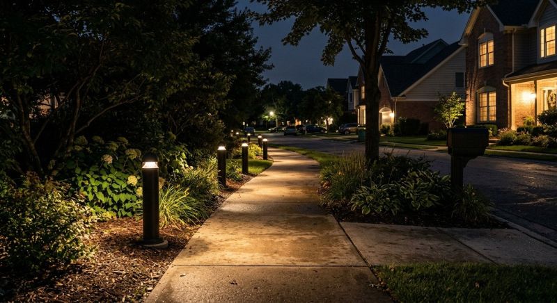 Sidewalk Lighting Installation in Heber City, UT